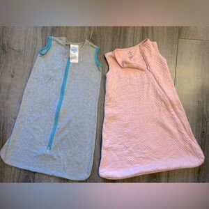 Halo Micro Fleece Ideal Temp & Honest Organic Cotton Wearable Blankets - 2ea